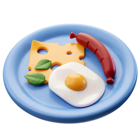 Prato com alimentos keto